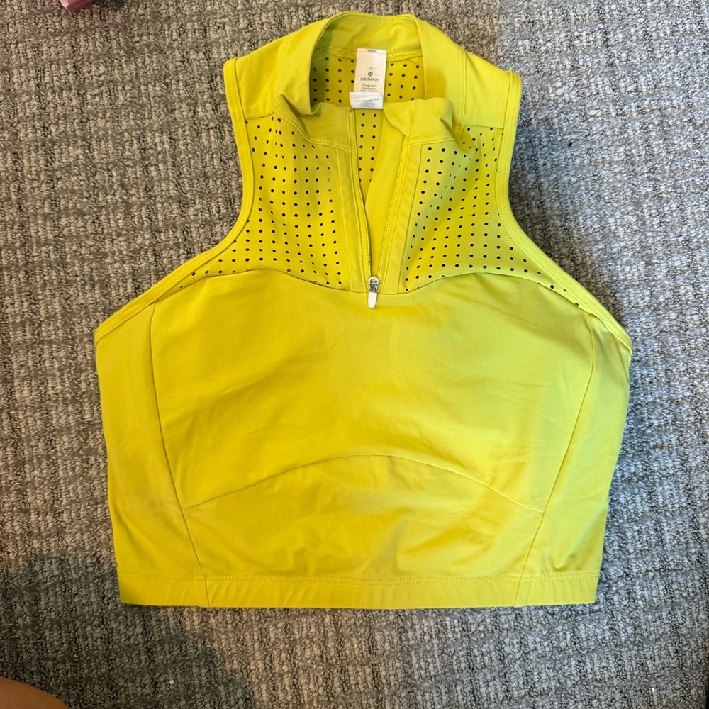 Lululemon Athletica Vibrant lime green/Yellow sports bra